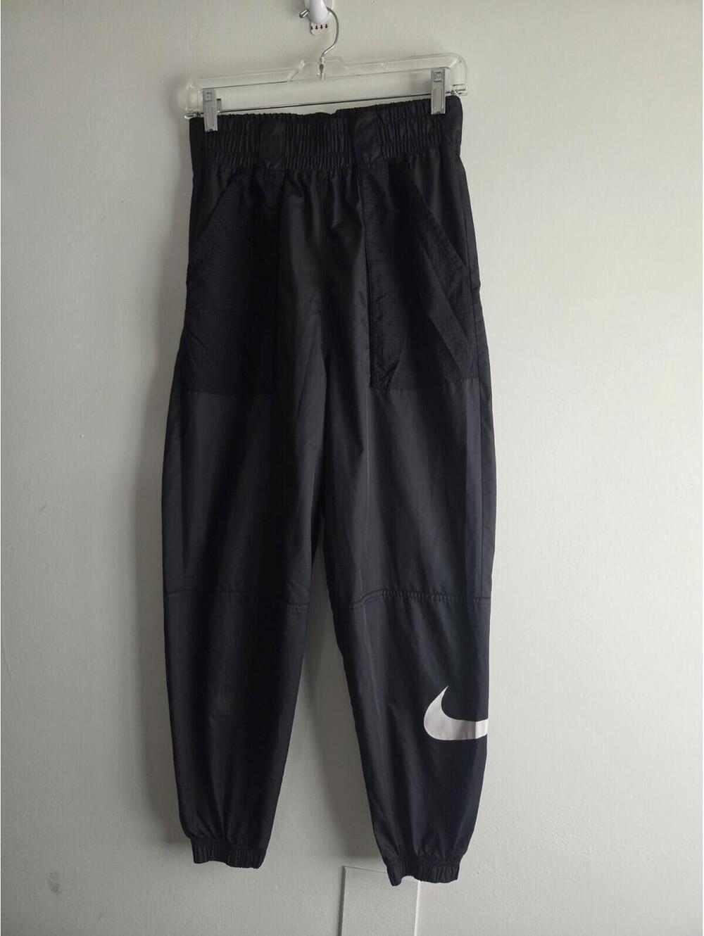 Nike Women Training Pants Jogger Lightweight Sport Gym Black Size Small